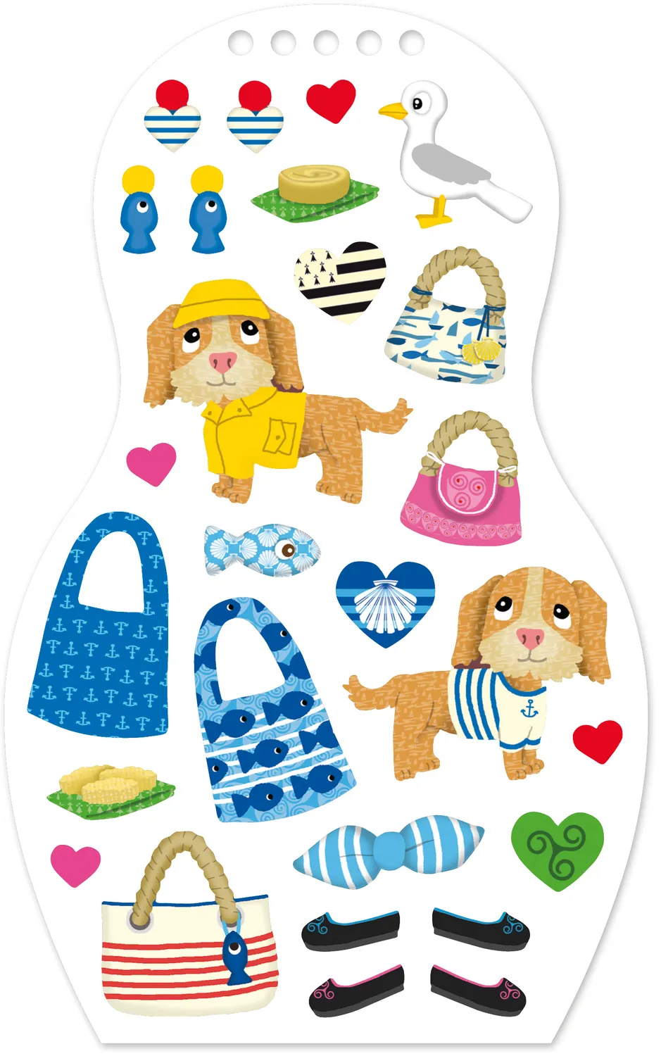 Frigobloc Minimiki Maëlle en Bretagne carnet créatif stickers