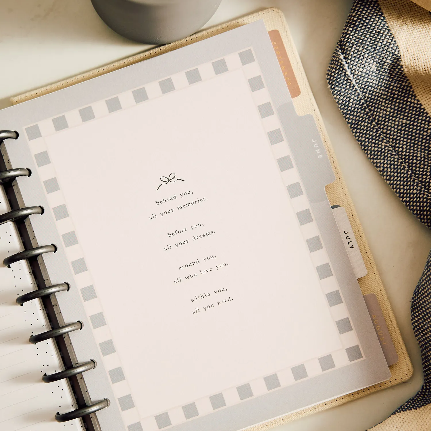 Happy Planner Haven & Heart 2027 agenda Classic à disques 12 mois