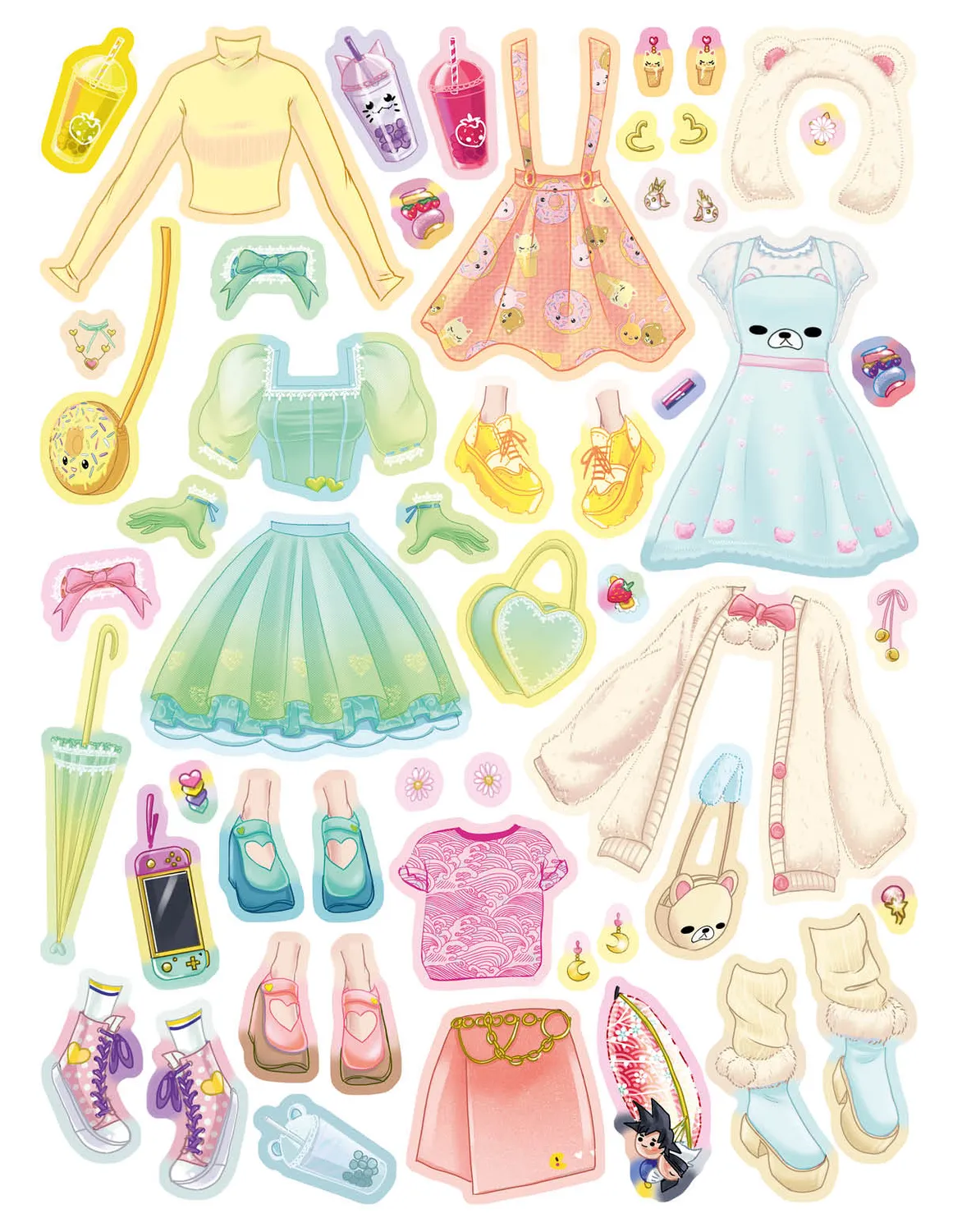 Frigobloc Mes stickers mode Manga cahier 300 autocollants 6 ans