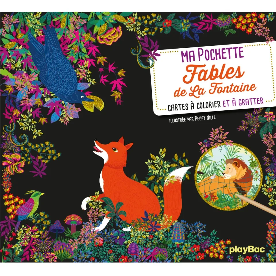 Frigobloc Fables de La Fontaine pochette cartes à gratter 5+5