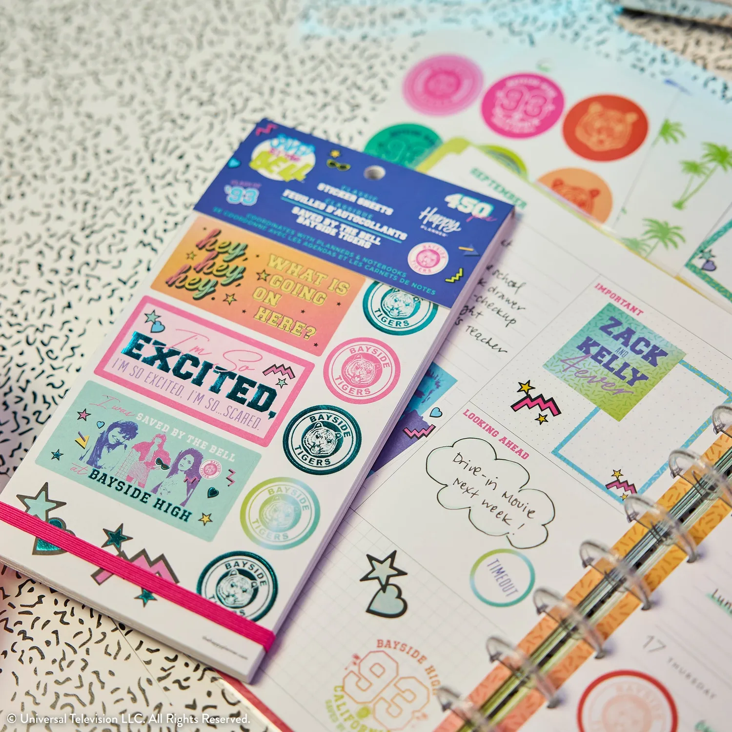 Me & my big ideas Saved By The Bell Value Pack stickers 30 planches rétro