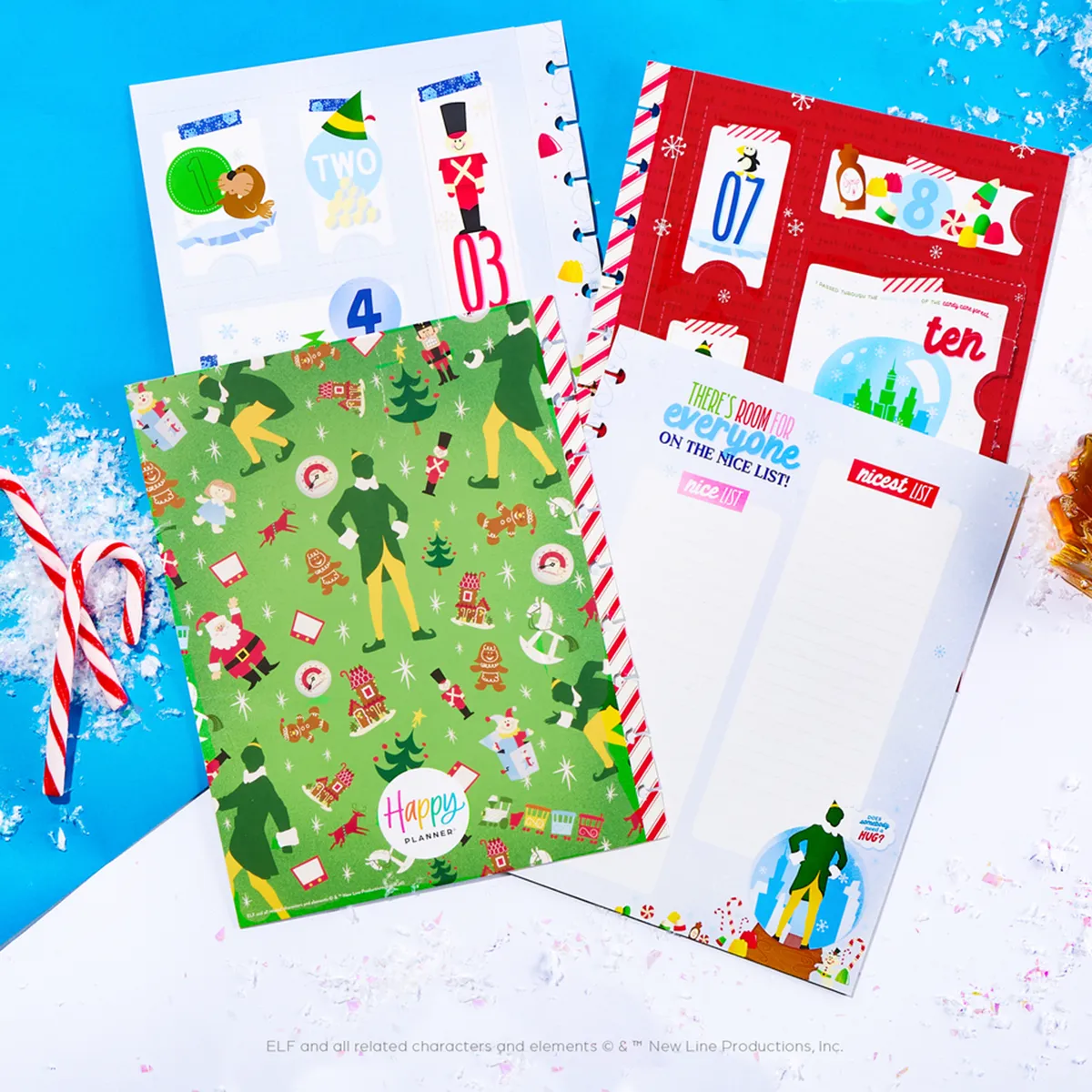 Happy Planner Elf calendrier avent stickers Noël