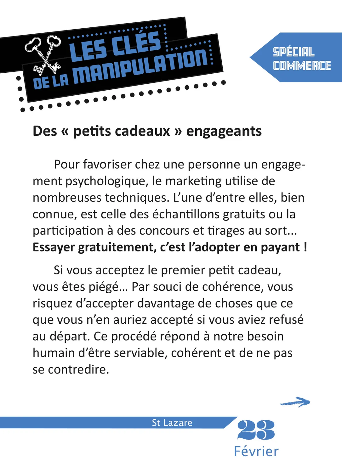 Frigobloc Année à Bloc Pouvoir et Manipulation calendrier 365 jours