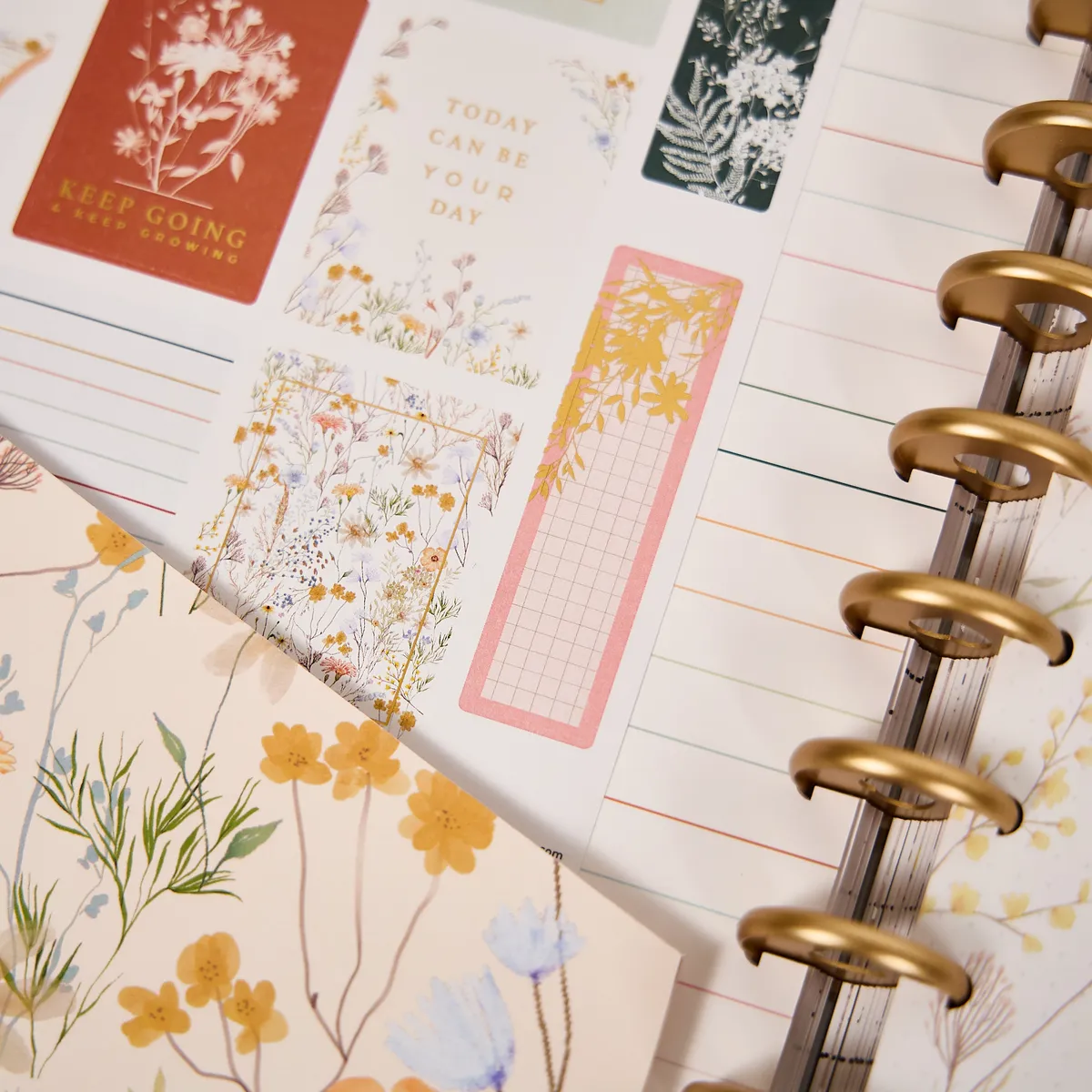 Happy Planner Spring Fields kit accessoires big floral