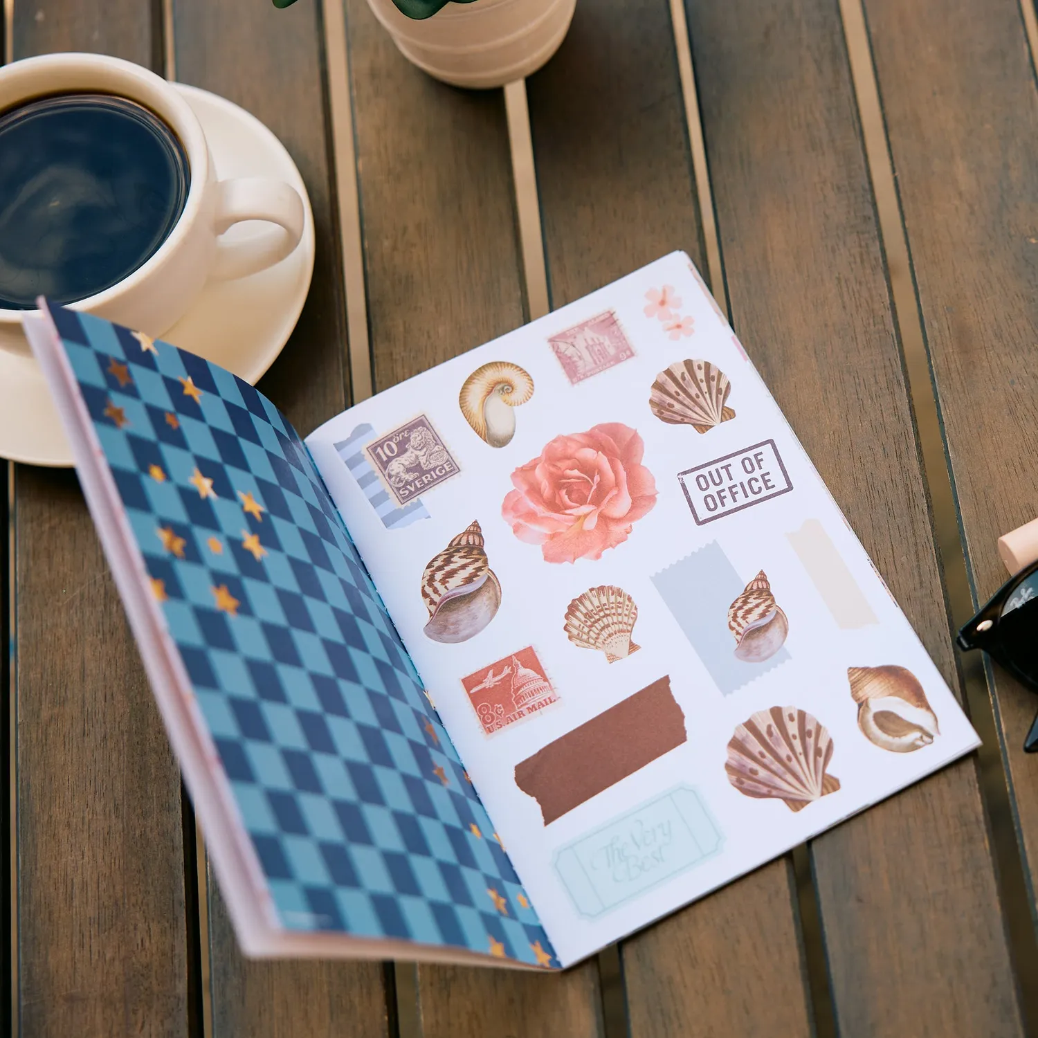 Happy Planner Collage Icons carnet stickers folio A5 448 vintage