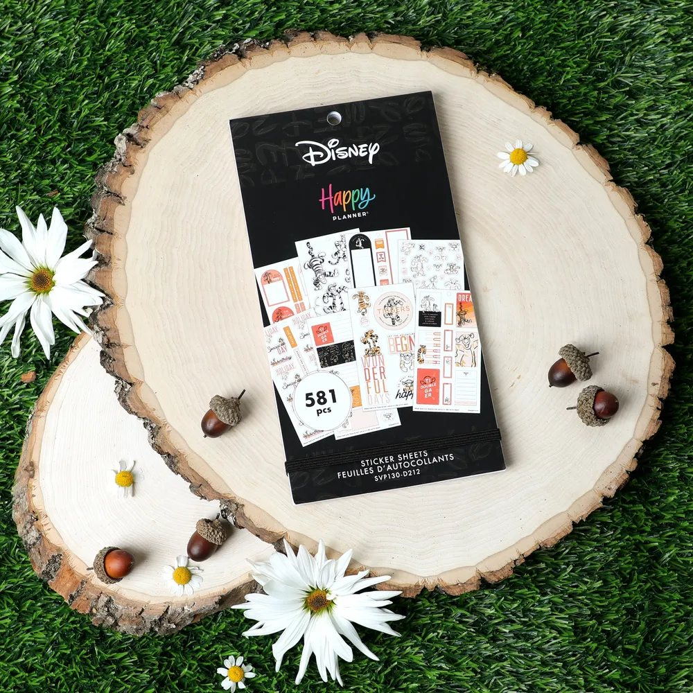 Happy Planner Winnie the Pooh autocollants 581 motifs Tigrou