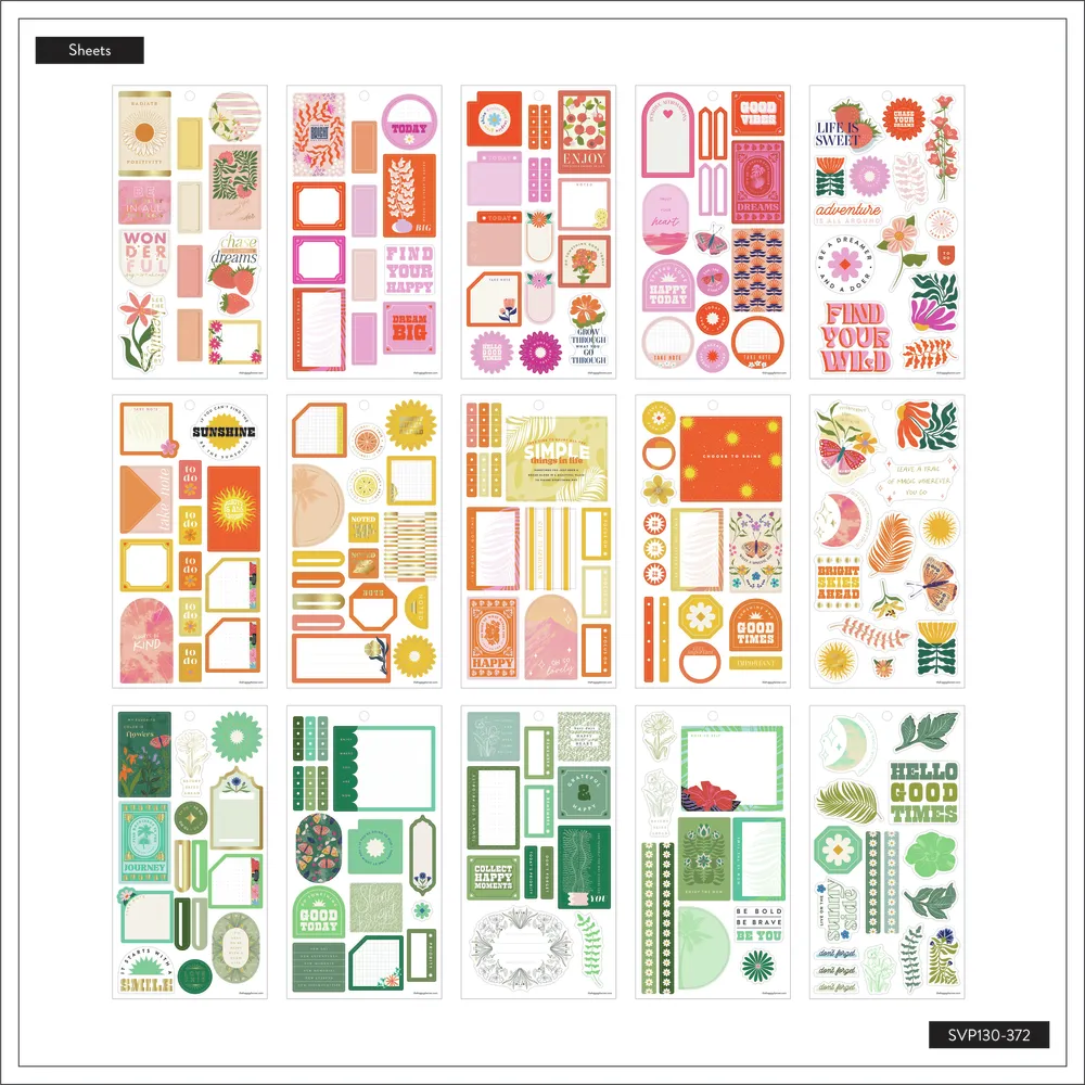 Me & my big ideas Color Coordinate stickers agenda 394