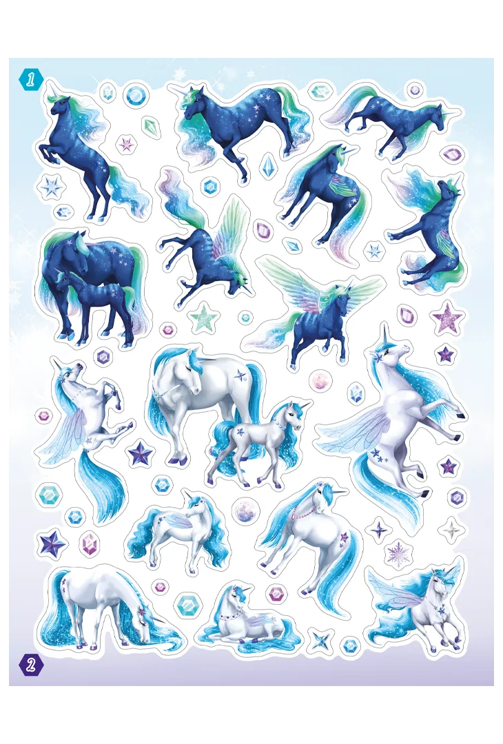Frigobloc Licornes de rêve Magie des étoiles cahier stickers 300