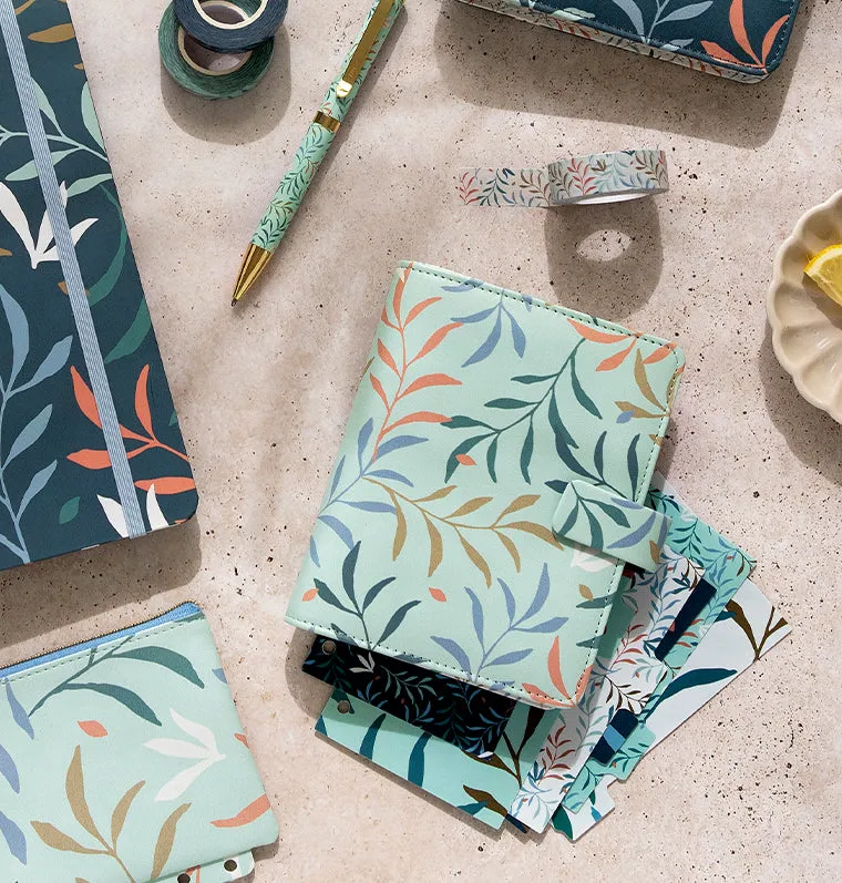 Filofax Botanical organiseur pocket vert menthe à anneaux