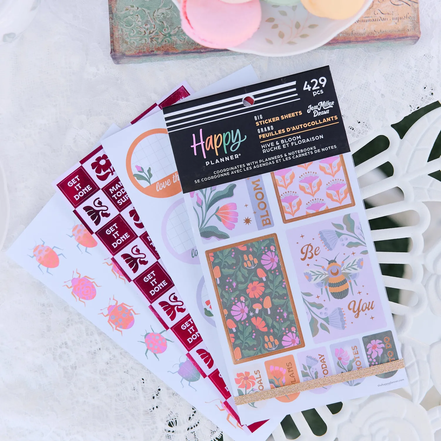 Happy Planner Hive Bloom stickers big value pack floral