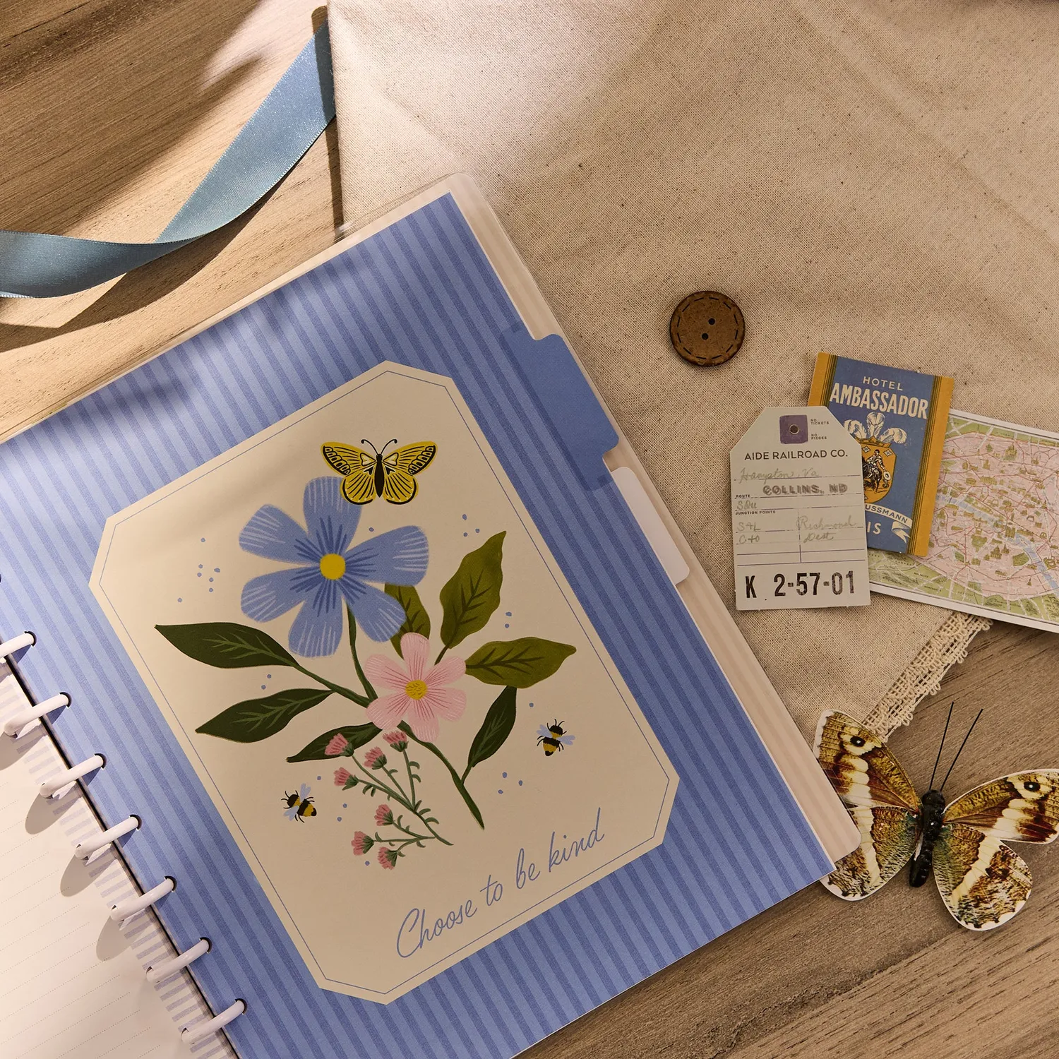 Happy Planner Country Charm carnet à anneaux Big 60 feuilles vichy