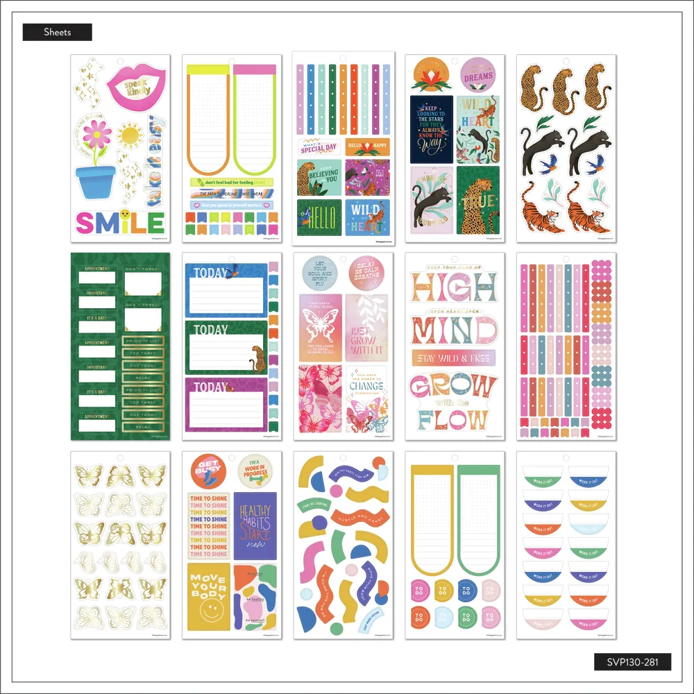Happy Planner Joyful Expression stickers Big 530 couleur