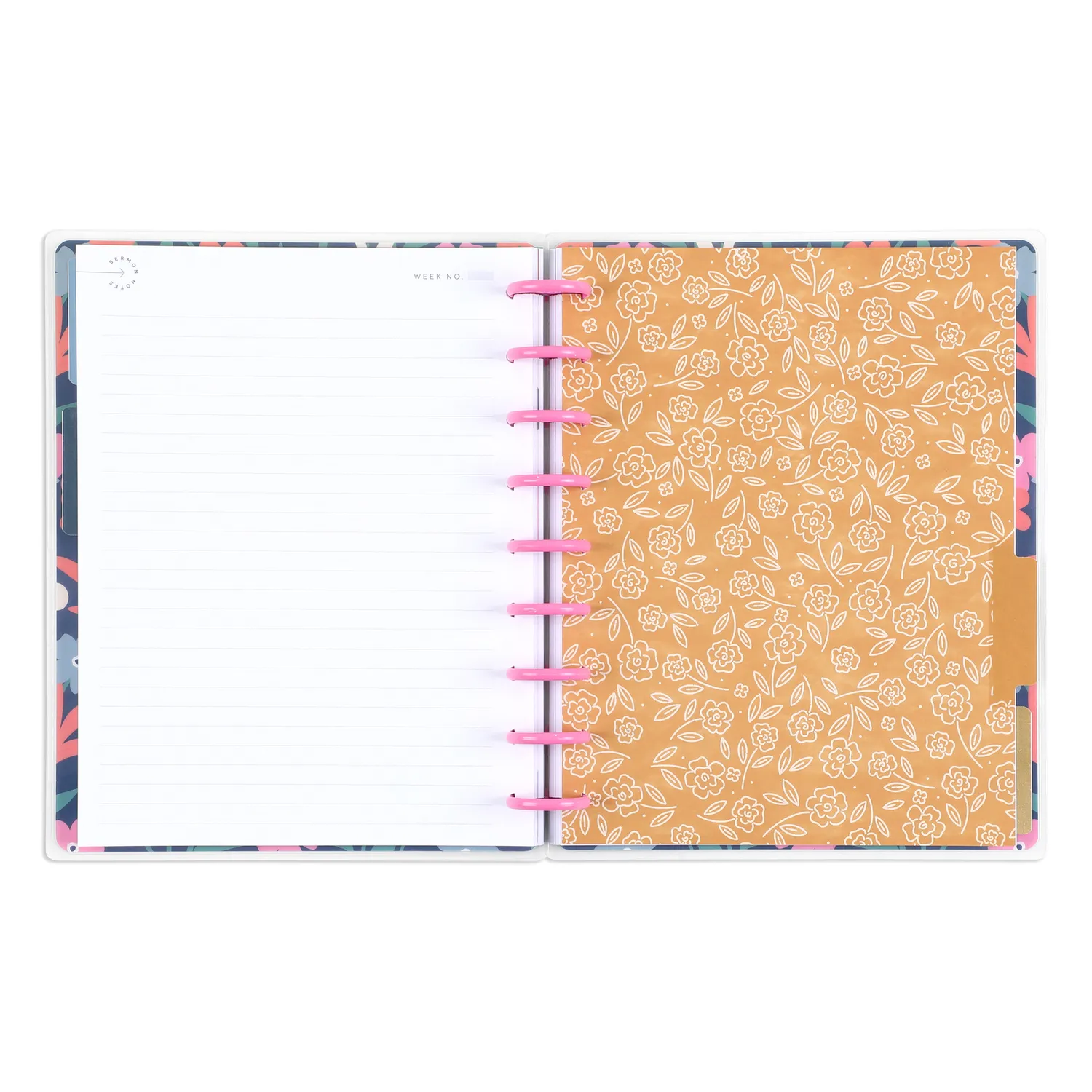 Happy Planner Bold Blossoms journal guidé Classic foi 80 feuilles