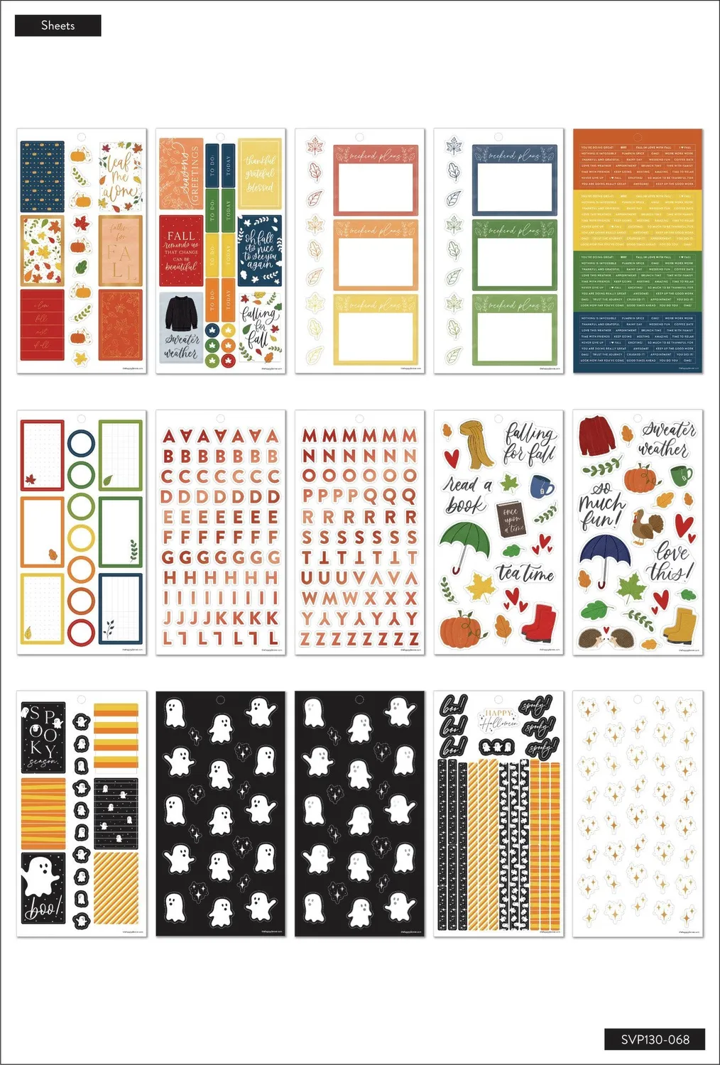 Me & My Big Ideas Seasonal Fall stickers value pack 869 automne