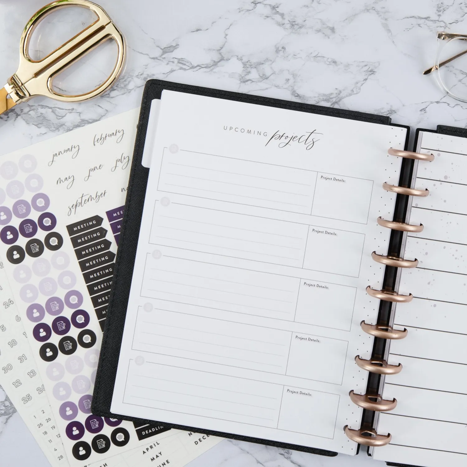Happy Planner Girl With Goals Classic recharge horaire