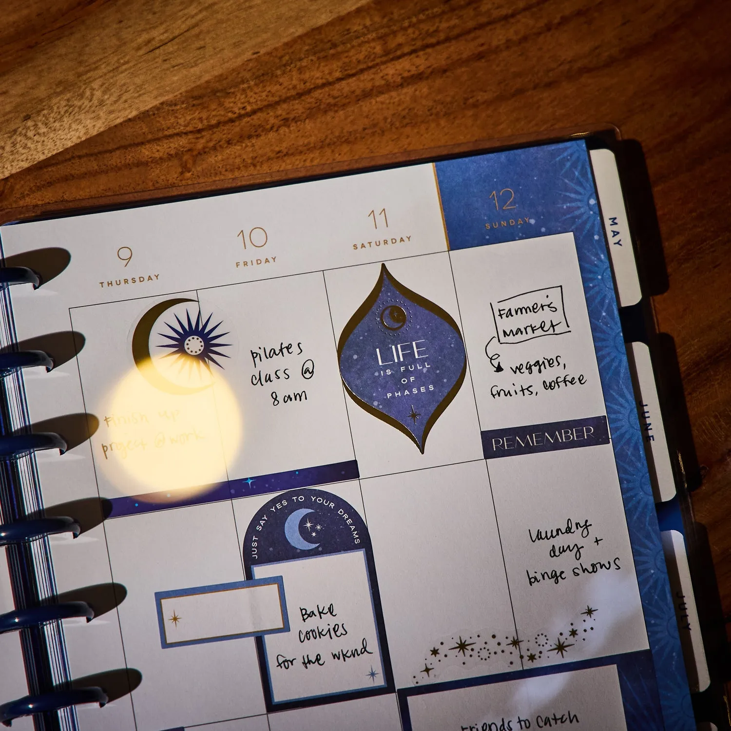 Happy Planner Star Signs planner vertical 2026 12 mois