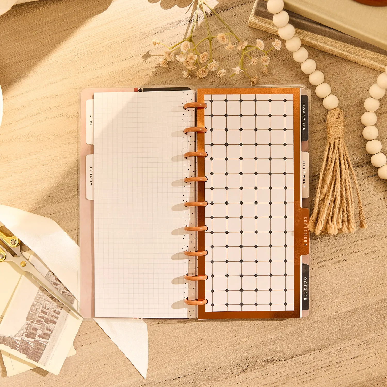 Happy Planner Neutral Noir Skinny Classic agenda horizontal 2026-2027