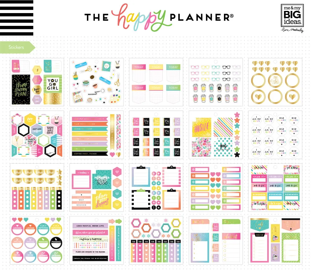 Me & my big ideas Happy Planner Girl stickers pack accessoires