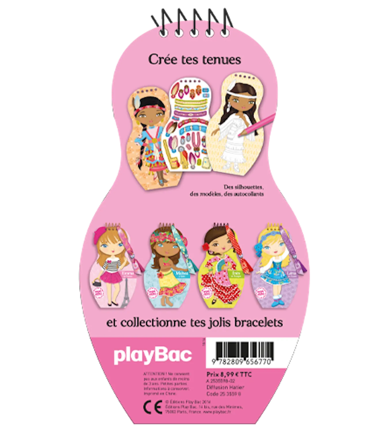 Minimiki Aponi en Amérique carnet créatif stickers