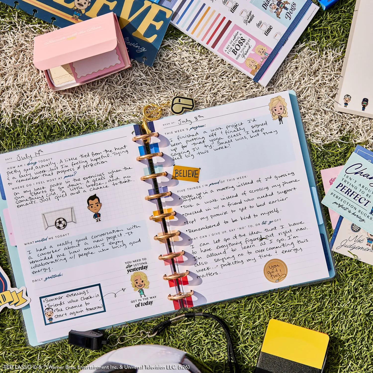Happy Planner Ted Lasso Be Happy Box coffret bien-être Classic
