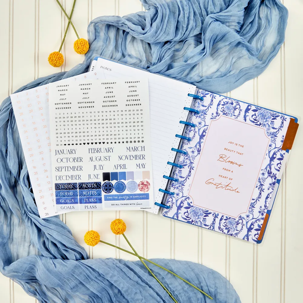 Happy Planner Shibori extension Classic dashboard 6 mois 491p