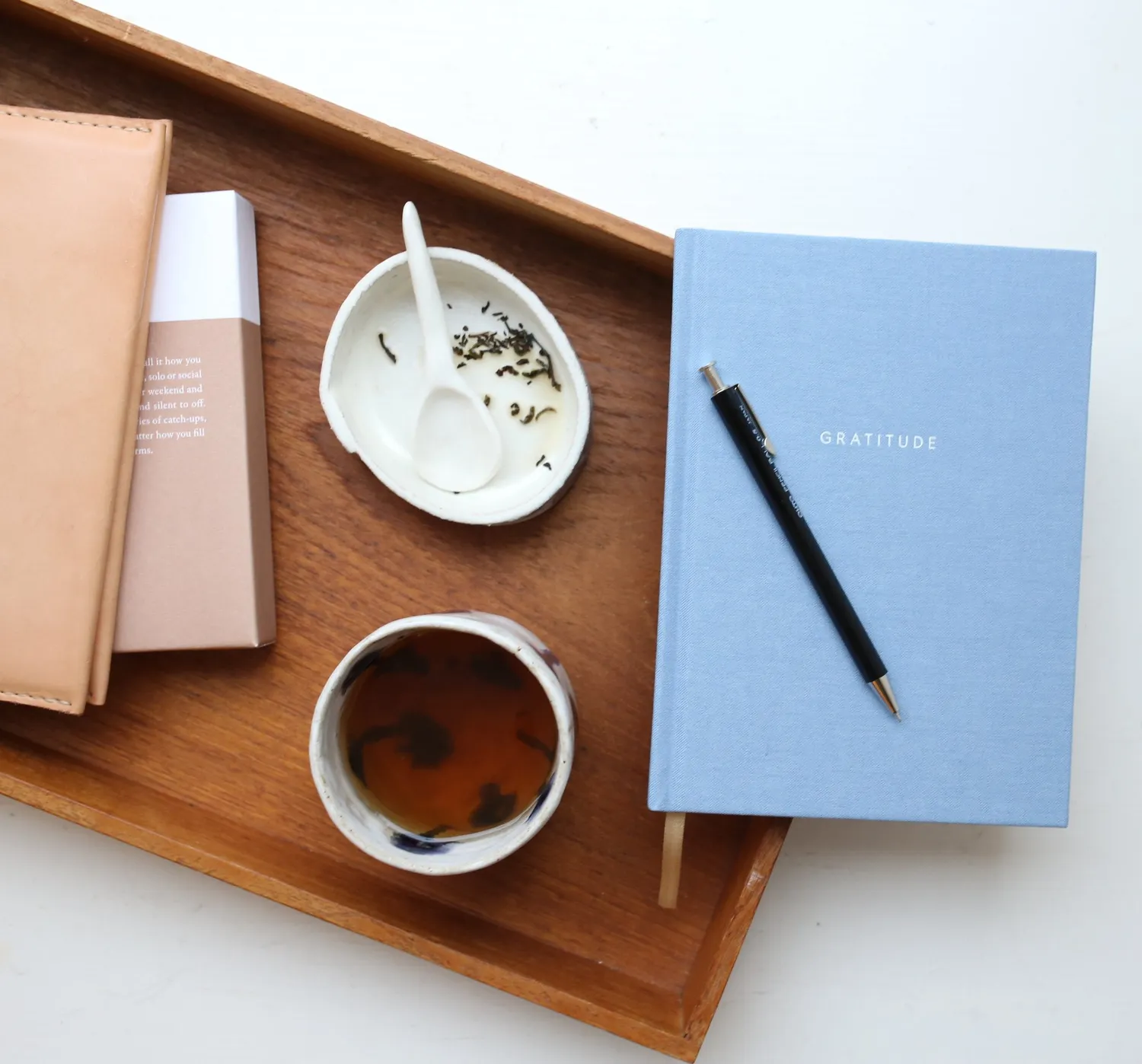 Kartotek Gratitude Journal carnet rigide bleu ciel
