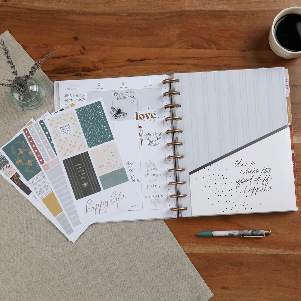 Happy Planner Homesteader pack accessoires Big 102 pièces