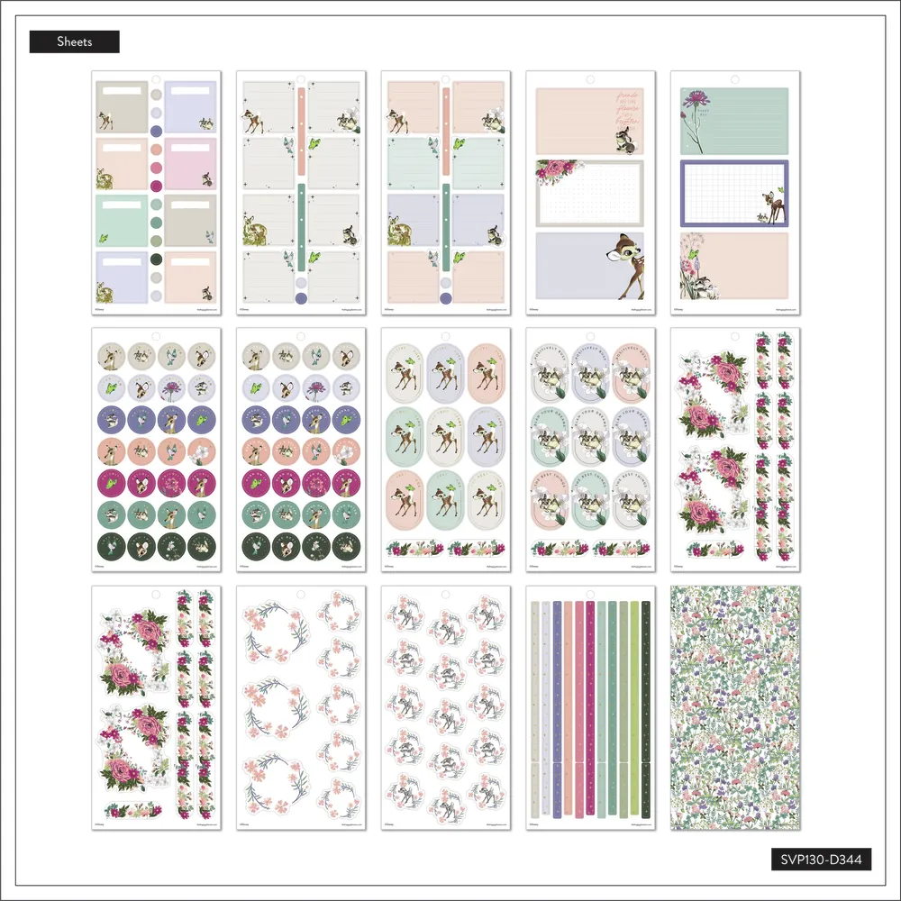 Happy Planner Disney Bambi Springtime stickers 448 pcs