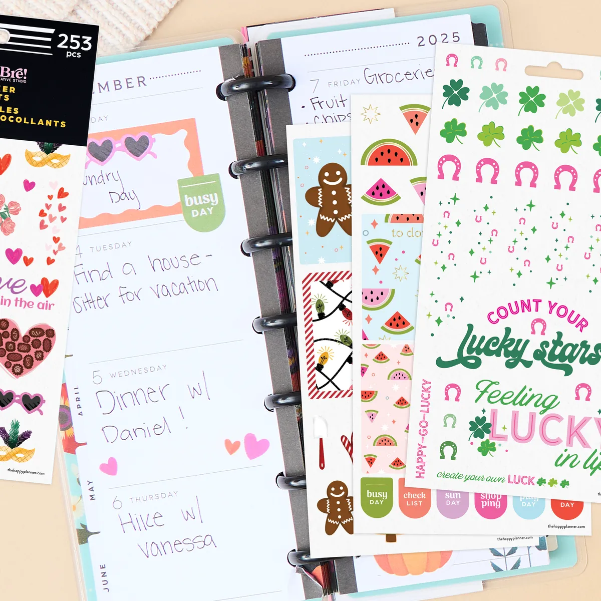 Happy Planner Seasons of Joy stickers 10 planches 253