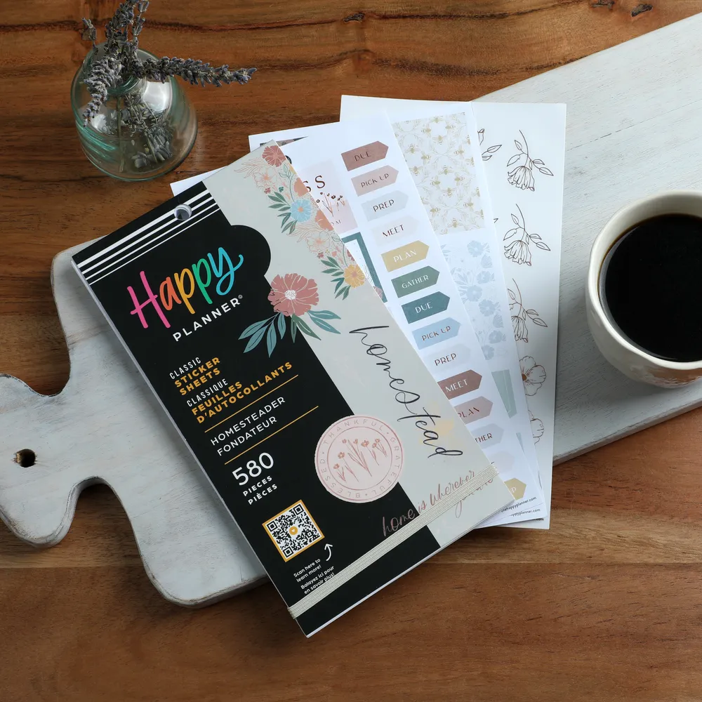Happy Planner Homesteader Value Pack stickers 580 maison
