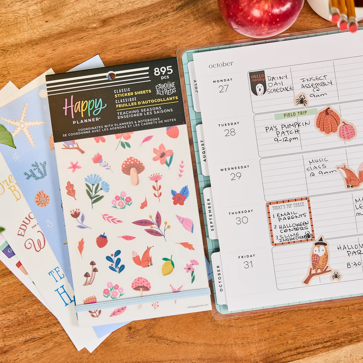 Happy Planner Teaching Seasons stickers value pack 895