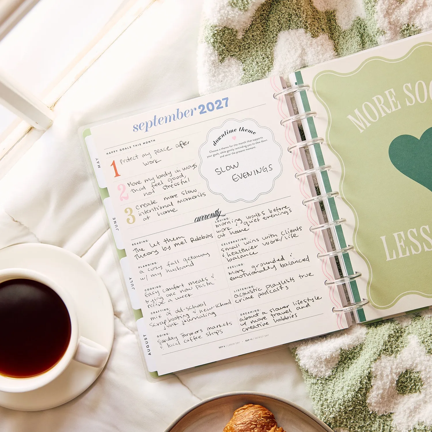 Happy Planner 2027 Screen Free Society agenda Classic Downtime