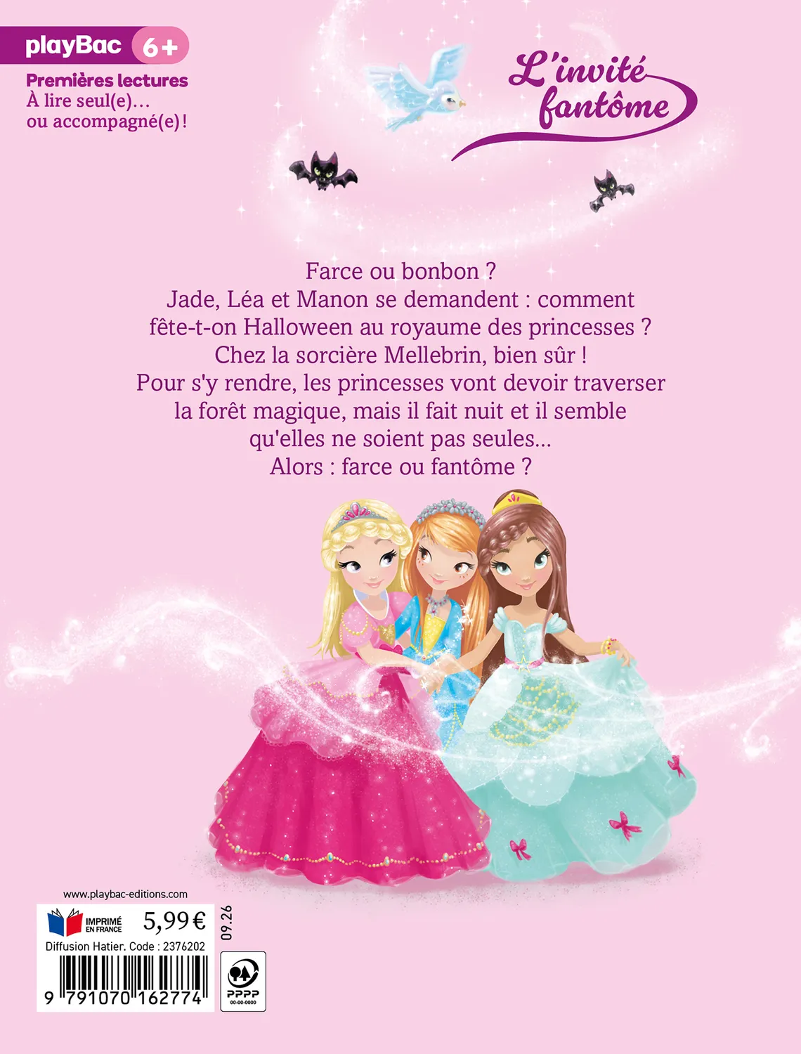 Frigobloc Une deux trois Princesses Invité fantôme roman 6 ans