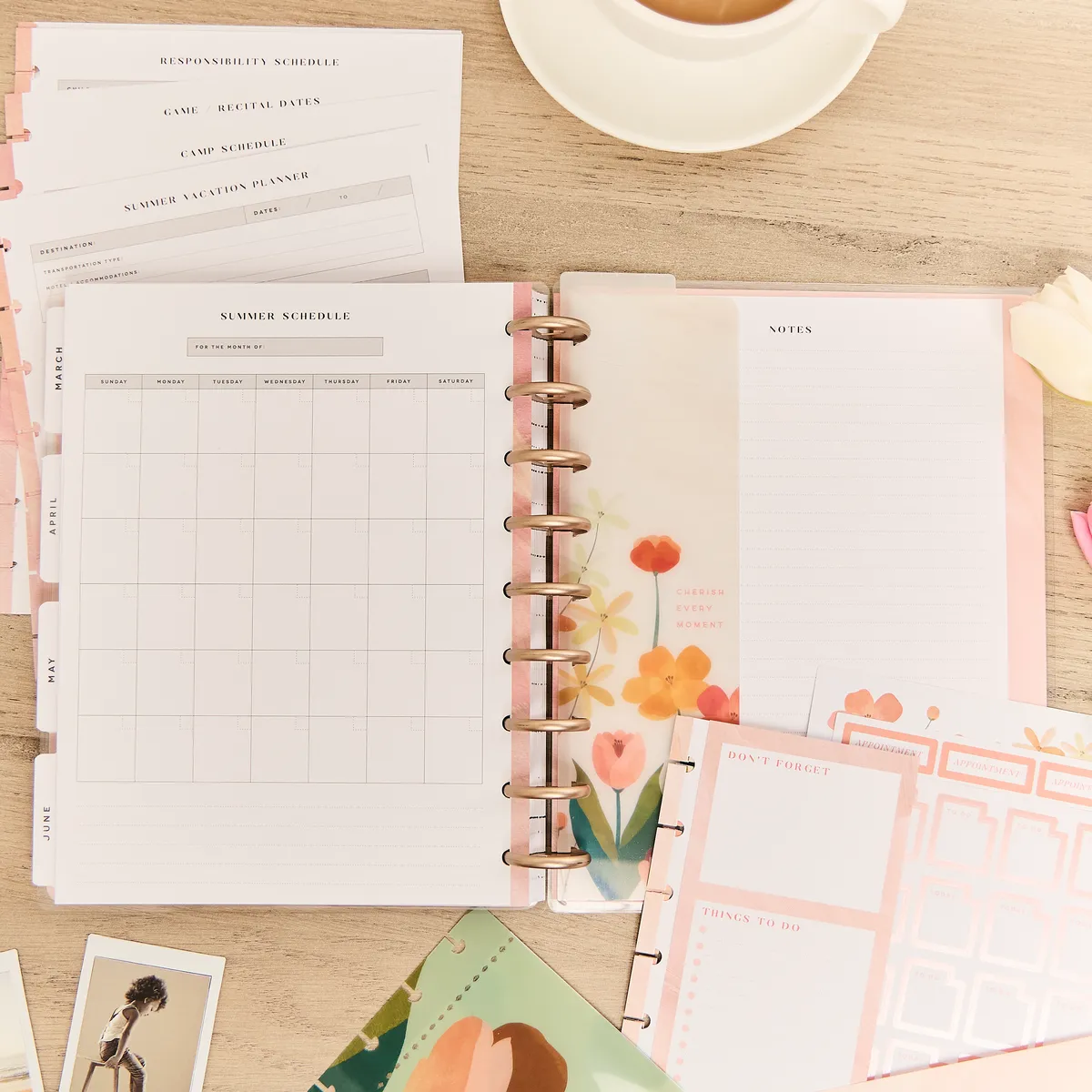 Happy Planner Pastel Canvas Parenting pack accessoires Classic