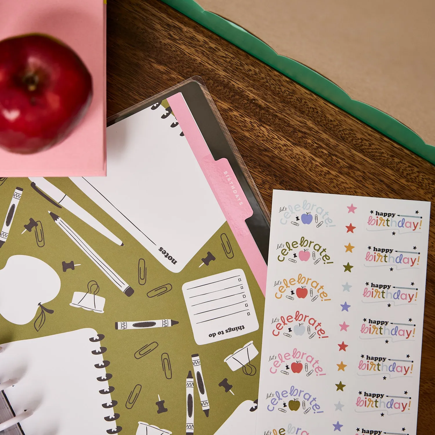 Happy Planner School Doodles Big accessoires teacher anniversaire