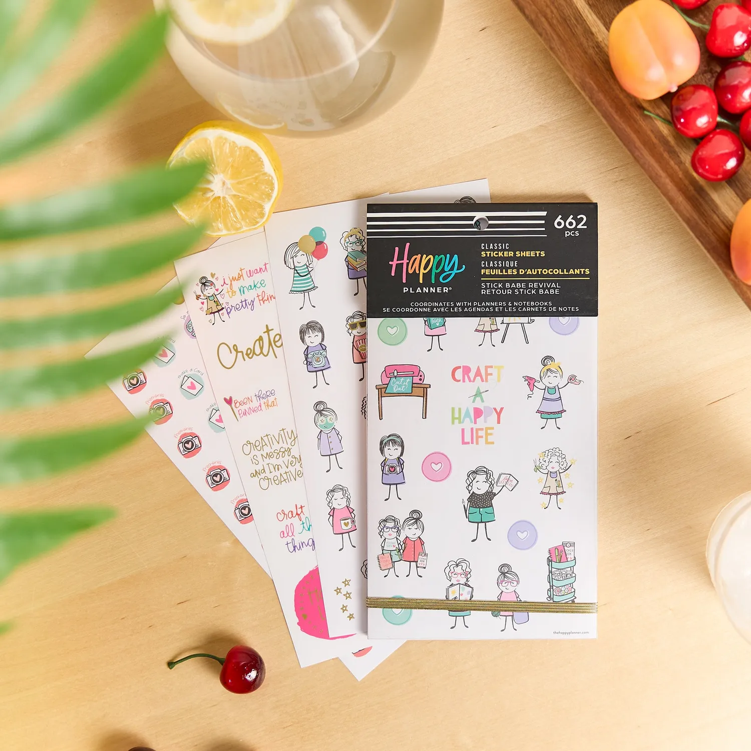 Happy Planner Stick Babe Revival stickers classic 30 feuilles