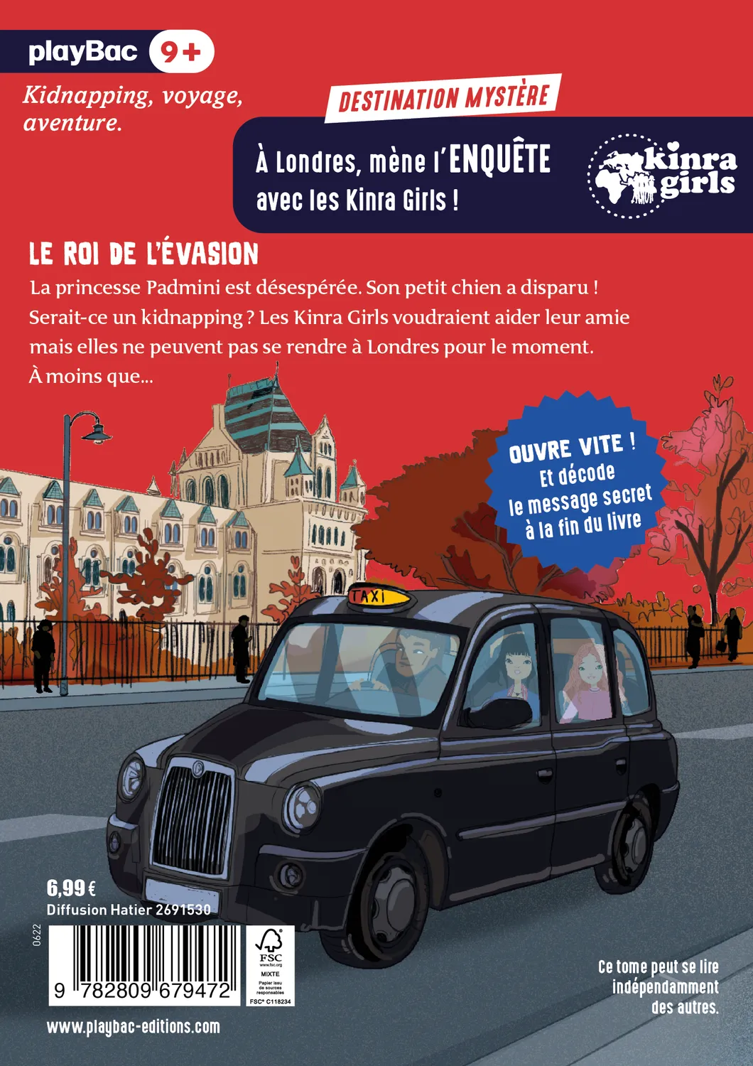 Frigobloc Kinra Girls Tome 7 Le roi de l'évasion livre Destination Mystère