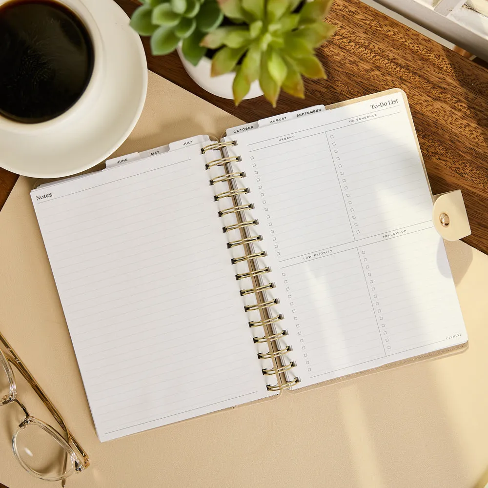 Happy Planner Citrine Mocha agenda 2027 A5 spirale pro