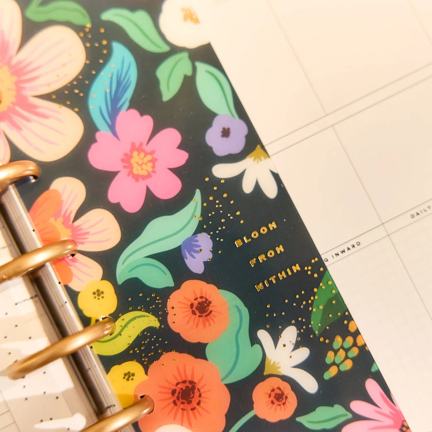 Happy Planner Golden Garden intercalaires Classic lot 3