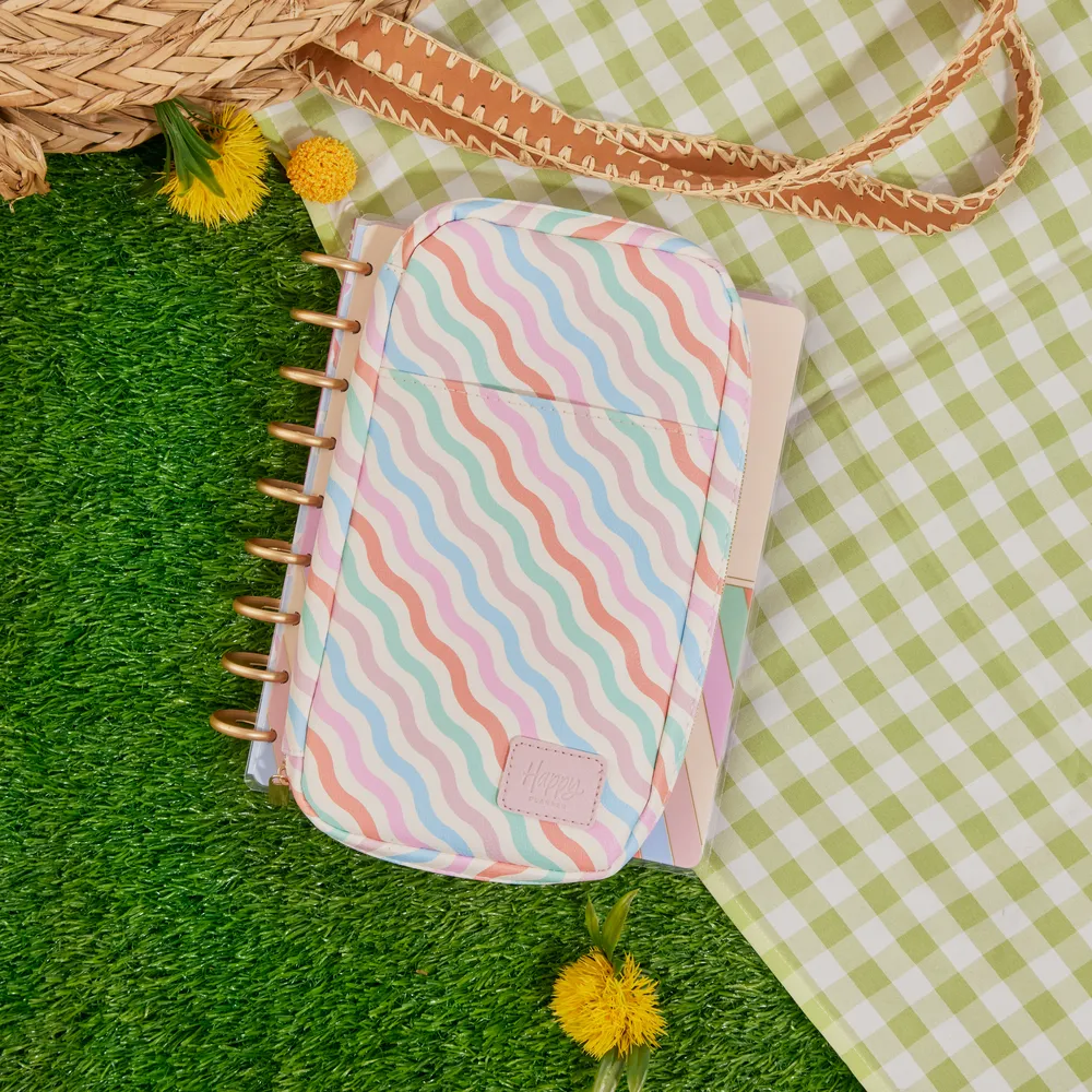 Happy Planner Boardwalk Ice Cream pochette stickers zippée