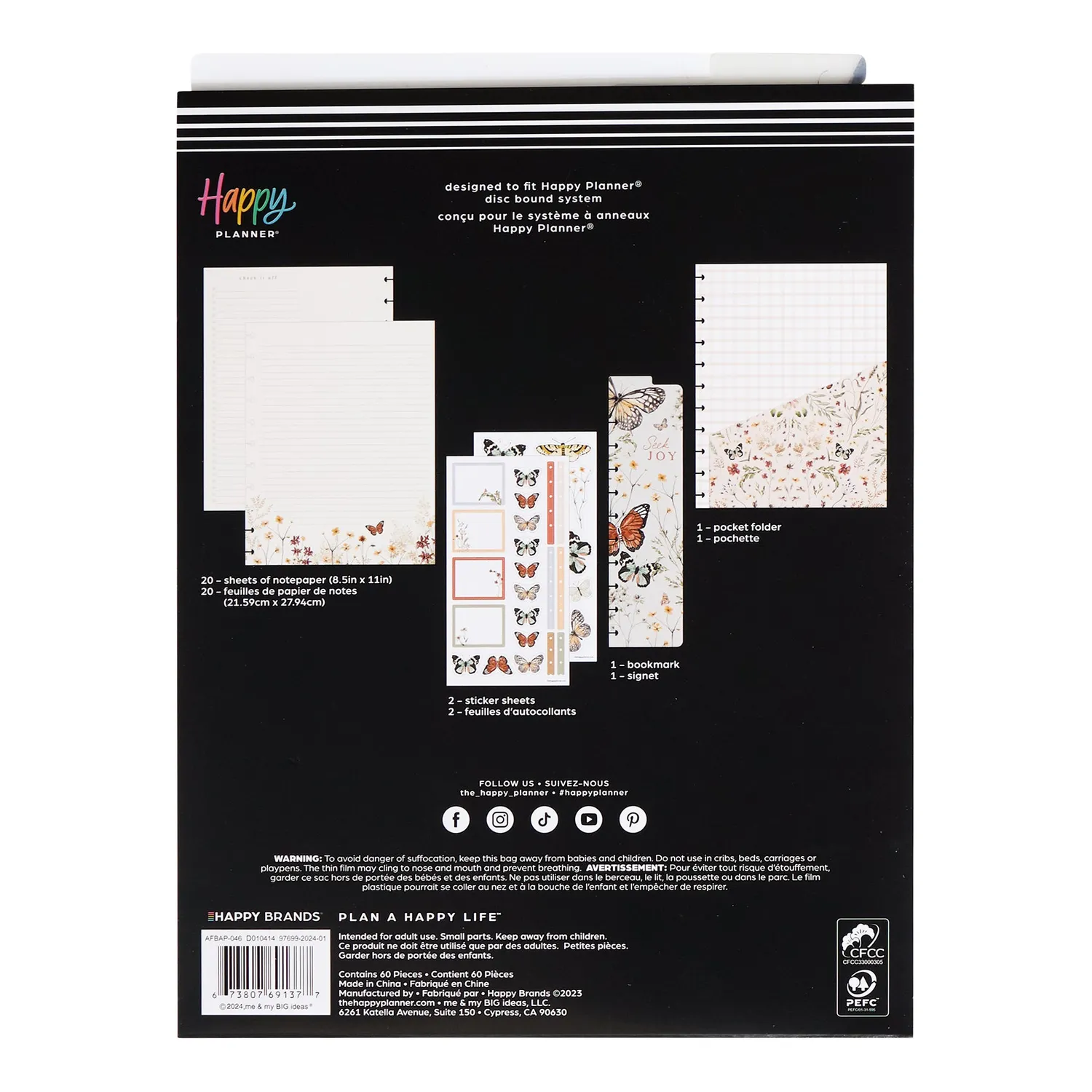 Happy Planner Wild Fields Big pack accessoires planner floral