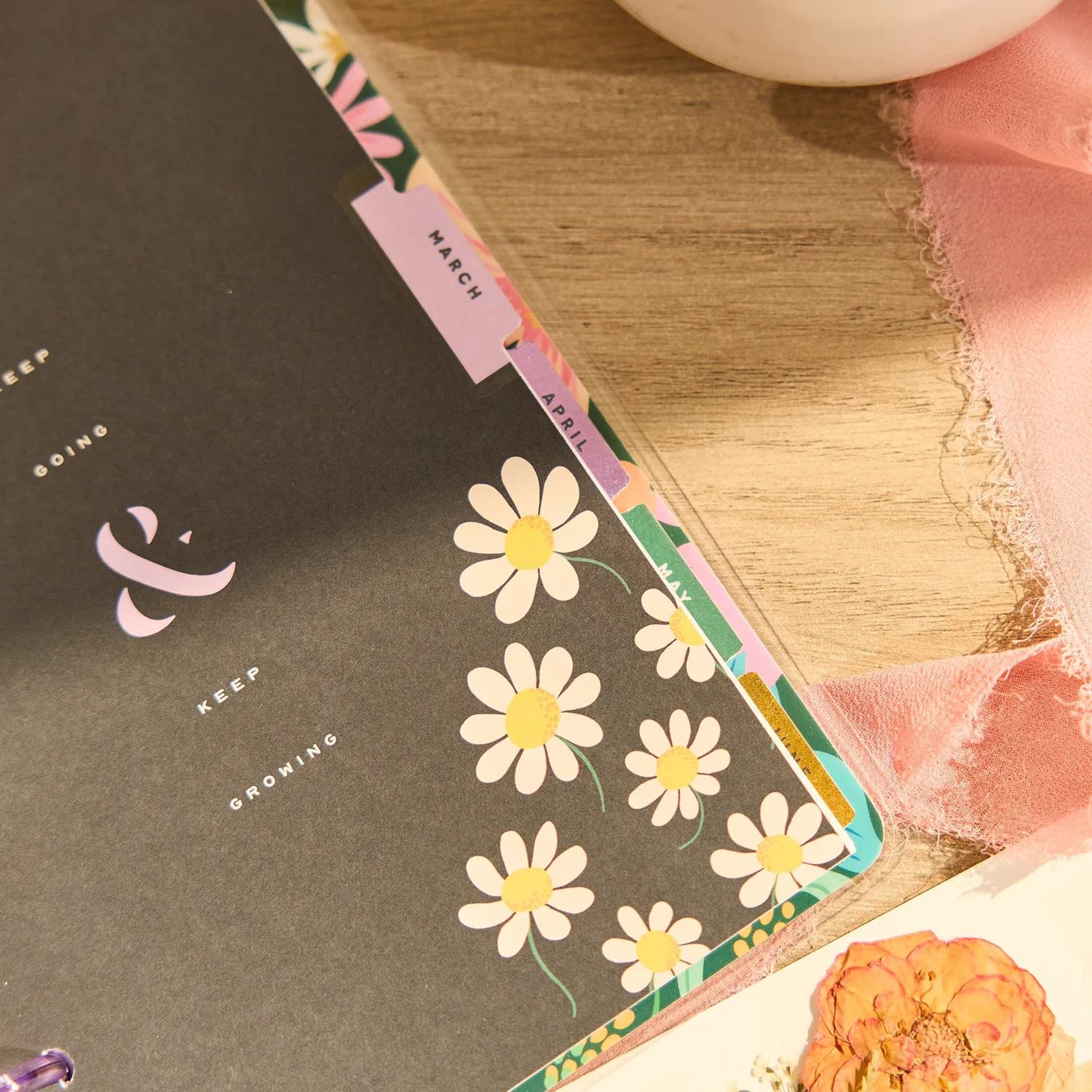 Happy Planner Golden Garden agenda Mini 2026-2027 dashboard