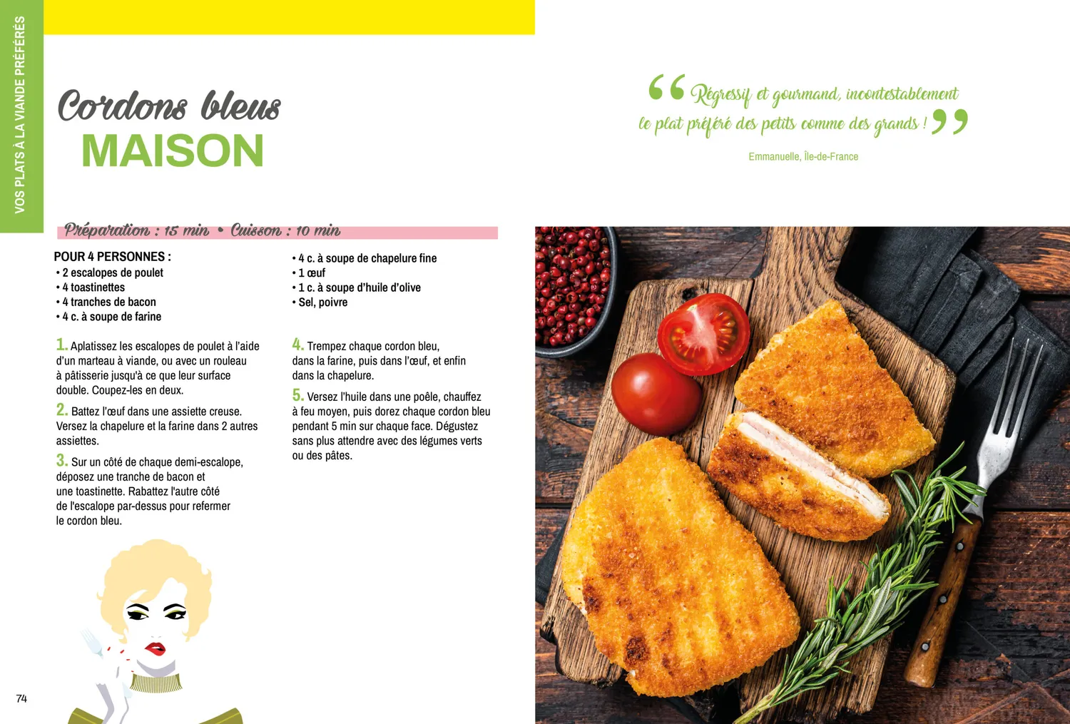 Frigobloc Recettes préférées des Français top chrono livre 85 recettes