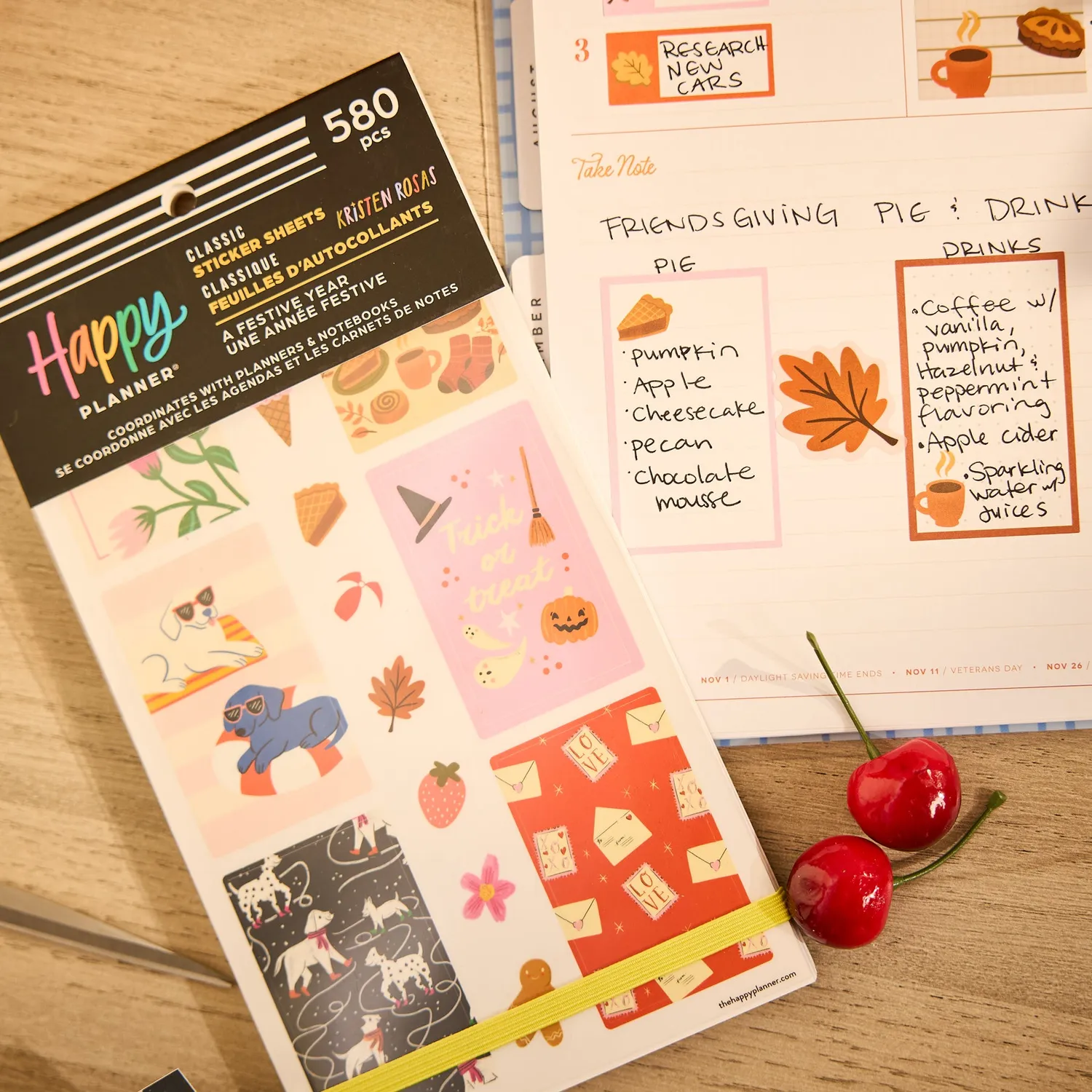 Happy Planner A Festive Year stickers classiques 30 planches