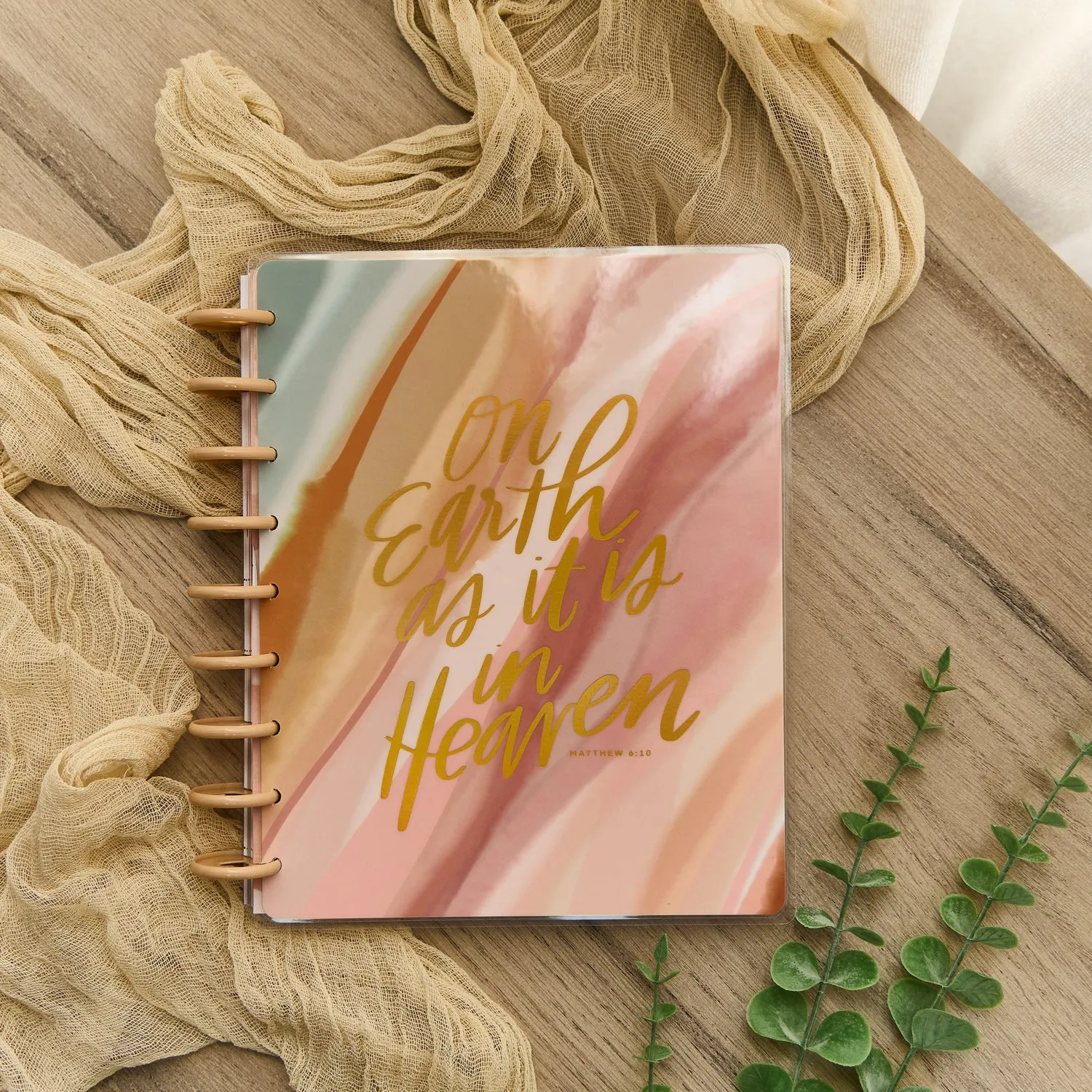 Happy Planner Watercolor Grace agenda foi 2026 Classic 12 mois