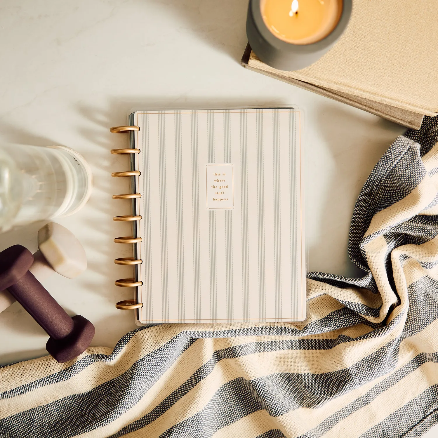 Happy Planner Haven & Heart Fitness Classic journal guidé 80 feuilles