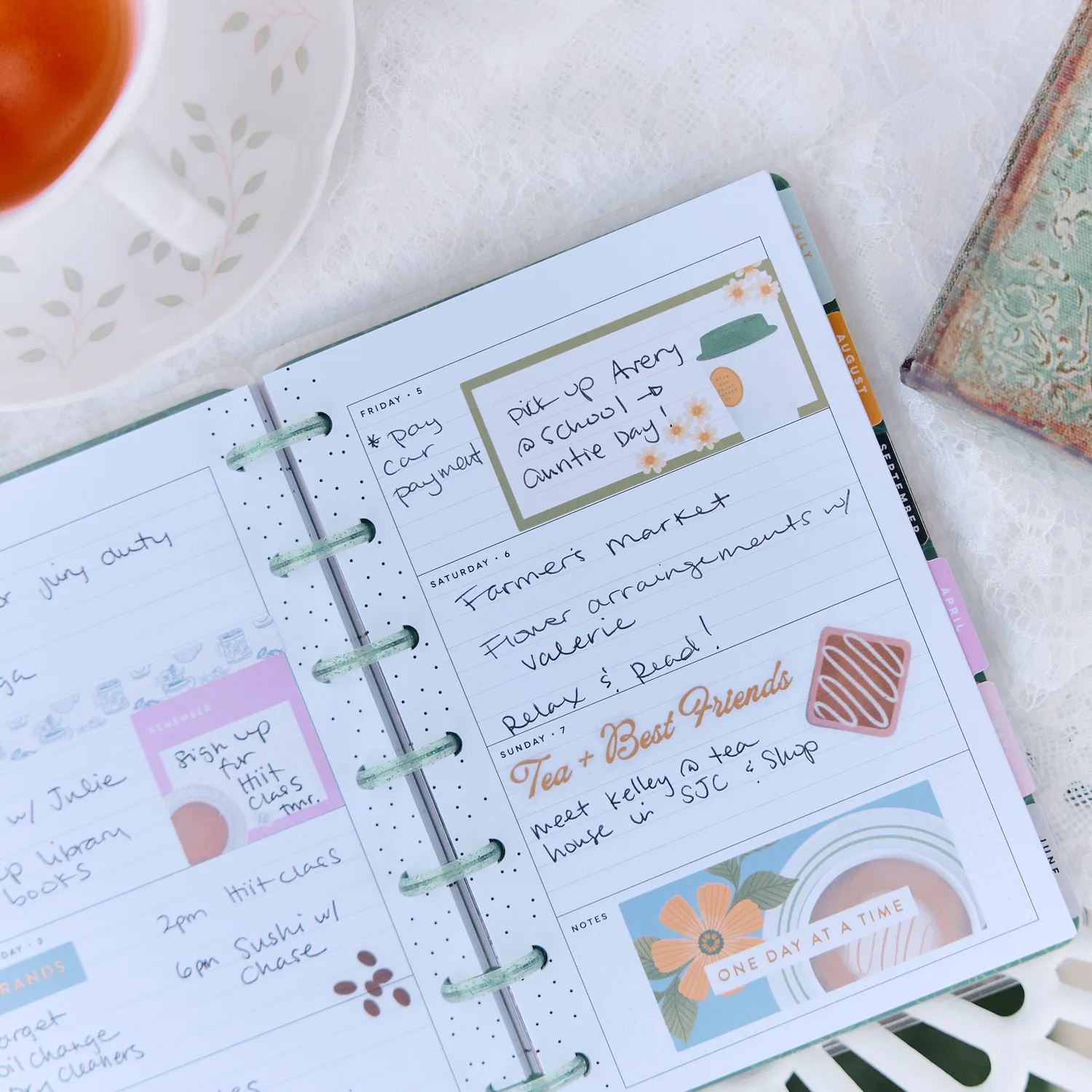 Happy Planner Petal Press 2027 agenda Mini horizontal