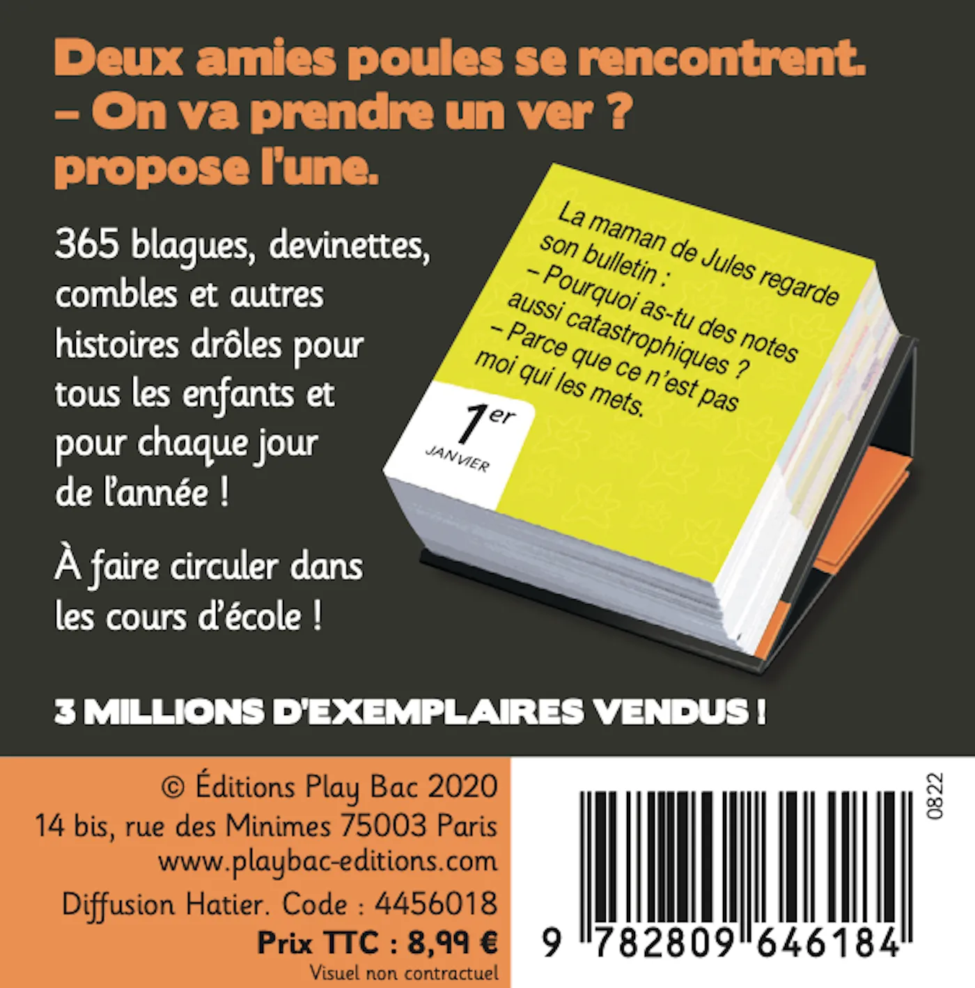 Frigobloc Mini 365 blagues poilantes mini calendrier enfant