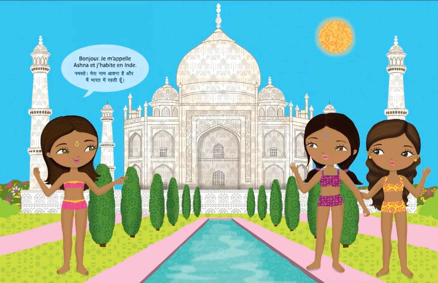Minimiki Les petites robes d'Ashna en Inde livre stickers 2020