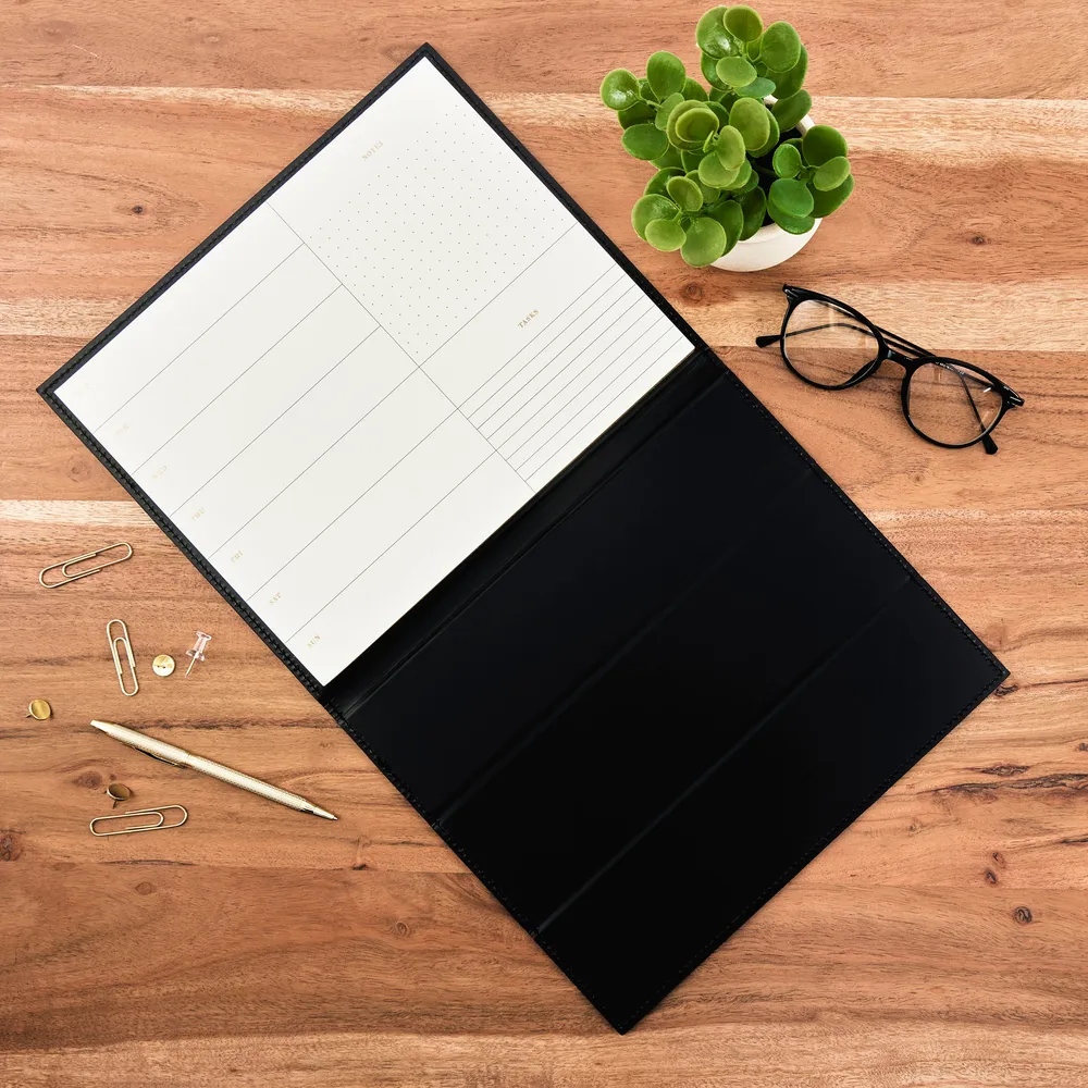 Me & my big ideas Work + Life Black Onyx bloc-notes semainier 52 feuilles